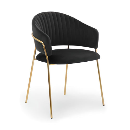 Leo Velvet Gold Dining Chair
