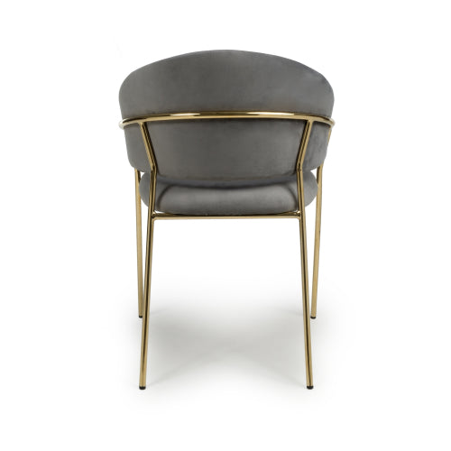 Leo Velvet Gold Dining Chair