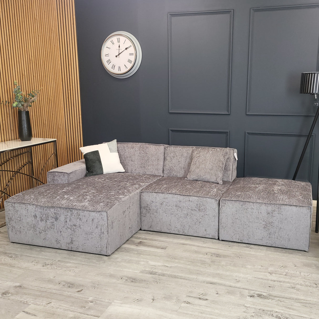 Atlanta Modula Sofa - Corner Combination In Chenille Fabric