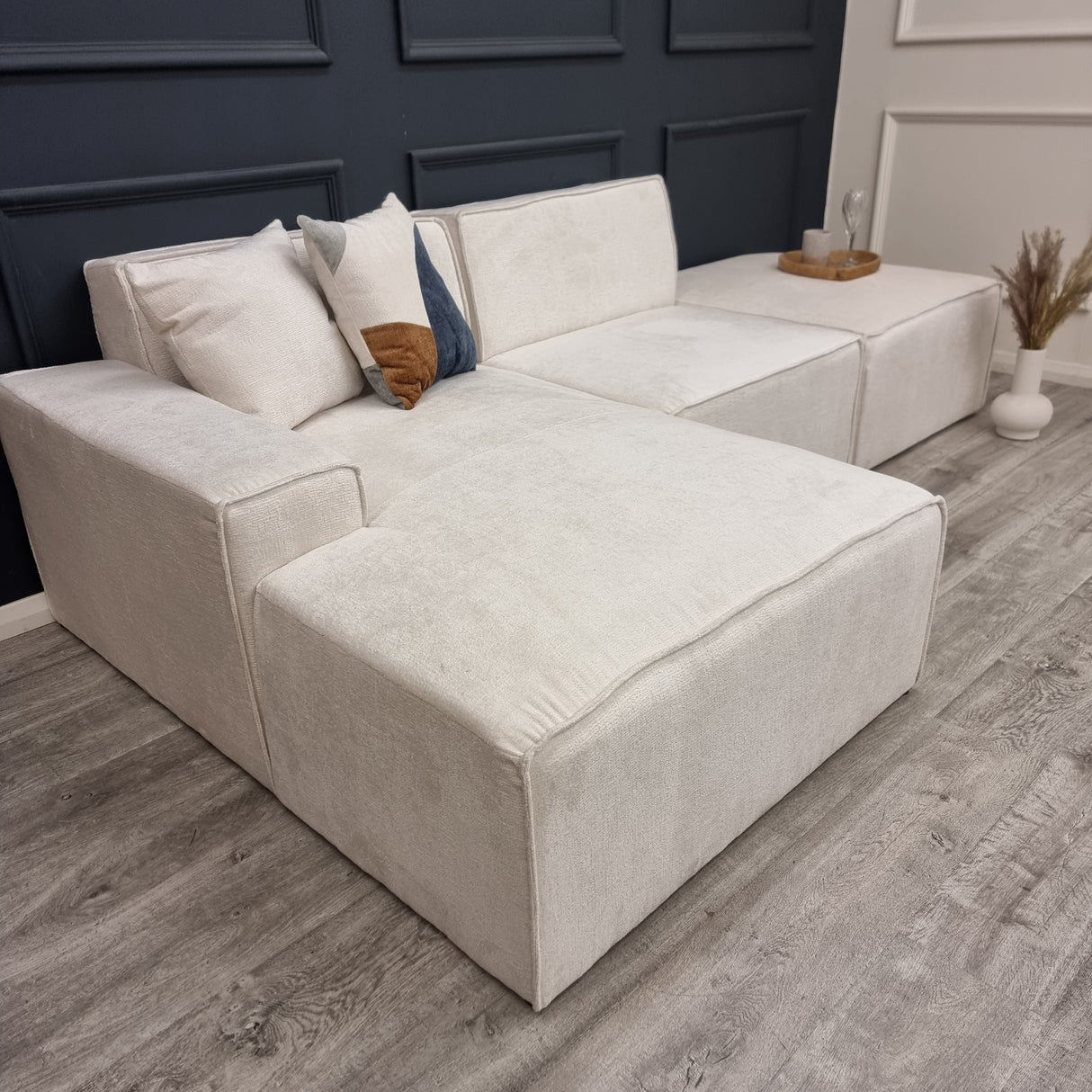 Atlanta Modula Sofa - Corner Combination In Chenille Fabric
