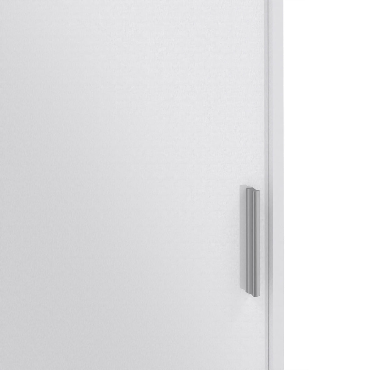 Naida Sliding Wardrobe In White High Gloss - 2 Sliding Doors 1 Door 3 Drawers