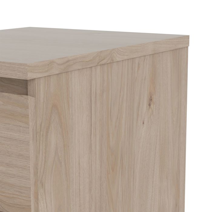 Naida Bedside With 3 Drawers In Jackson Hickory Oak
