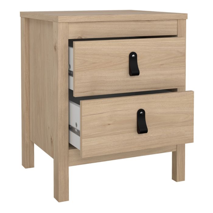 Barcelona Bedside Table With 2 Drawers