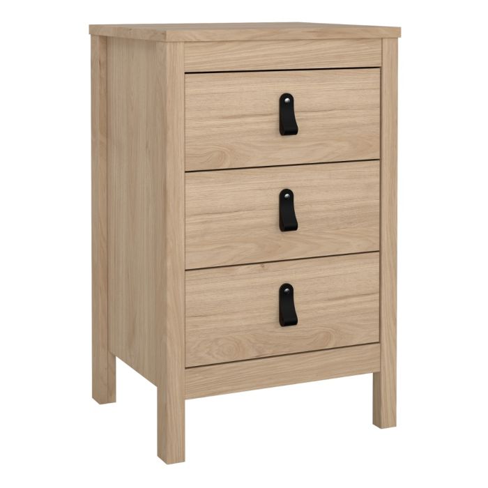Barcelona Bedside Table With 3 Drawers