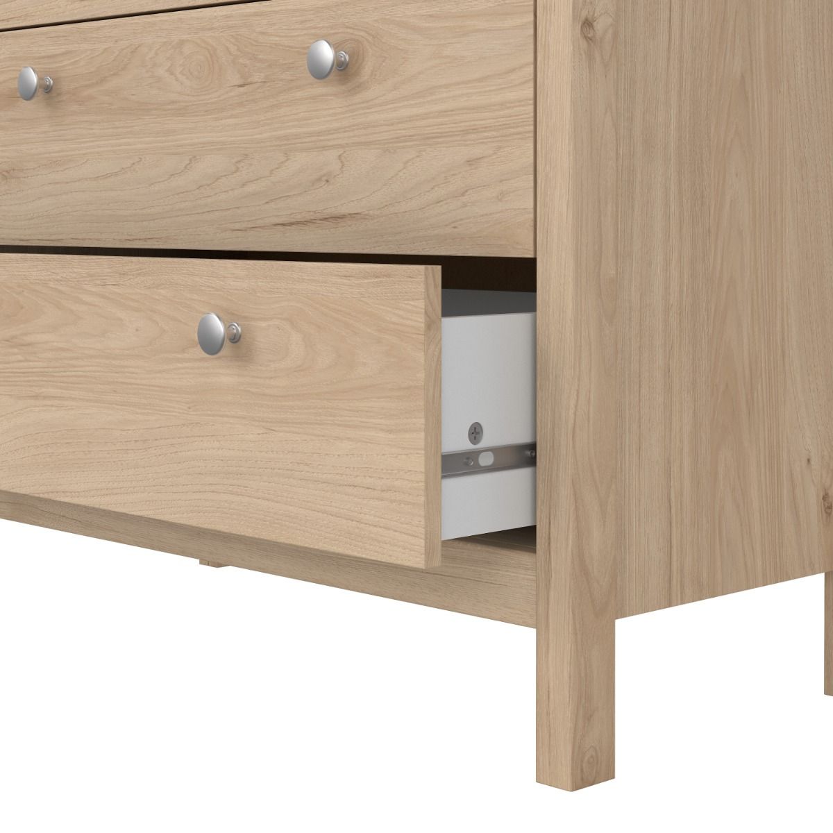 Seville Chest Of 5 Drawers (3+2) in Jackson Hickory Oak