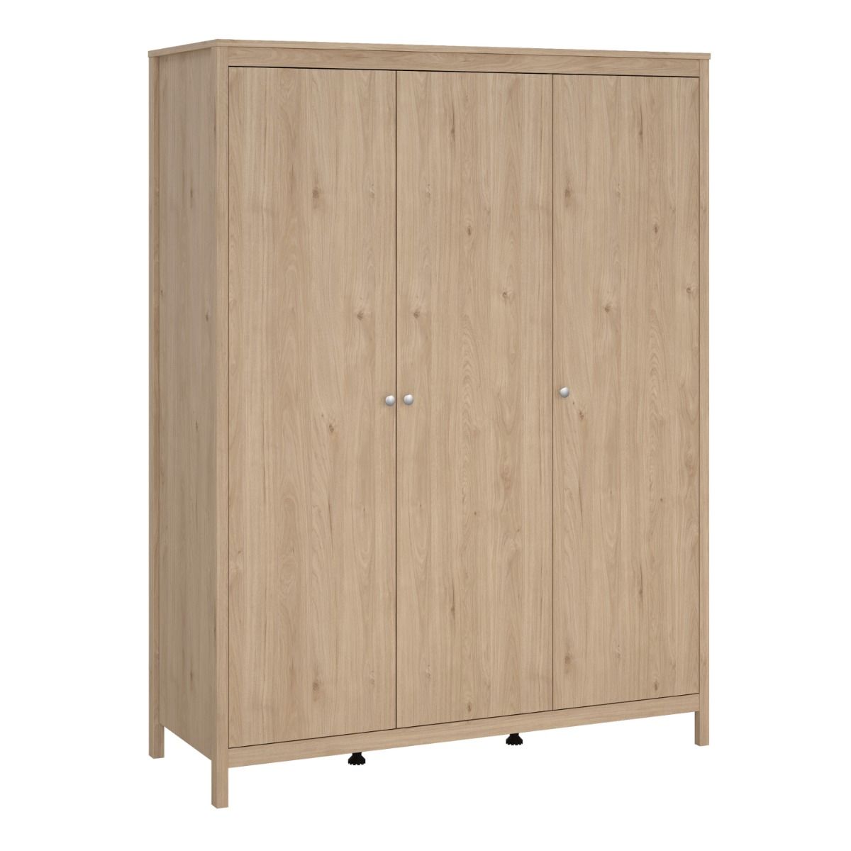 Seville Wardrobe With 3 Doors In Jackson Hickory Oak