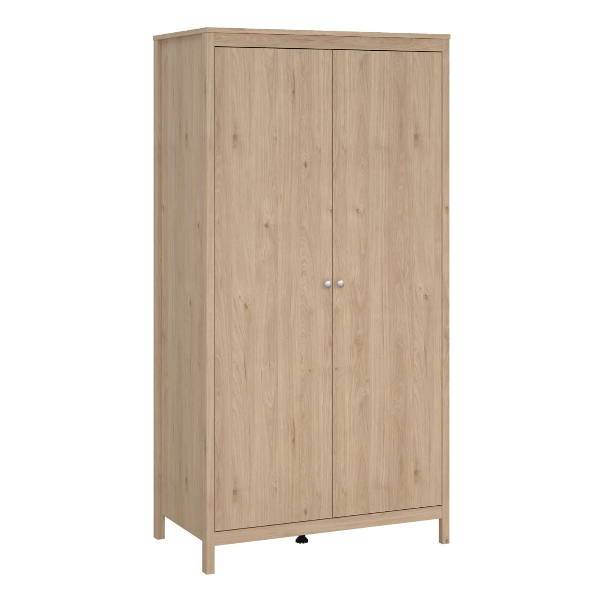Seville Wardrobe With 2 Doors In Jackson Hickory Oak