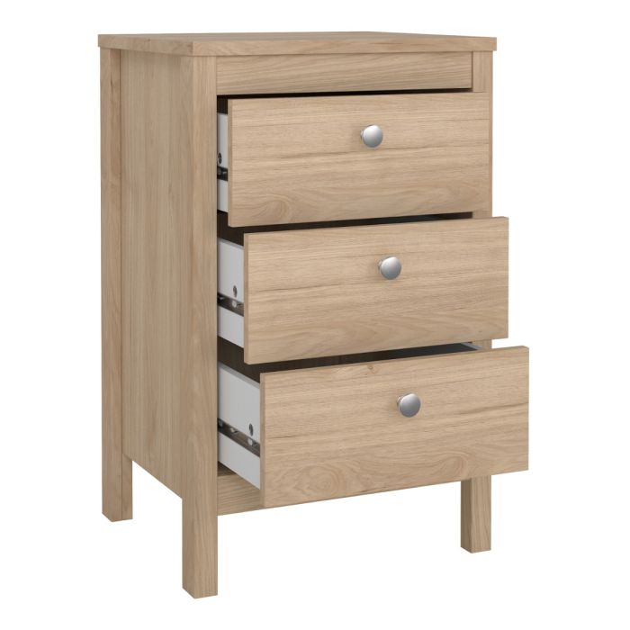 Seville Bedside Table With 3 Drawers