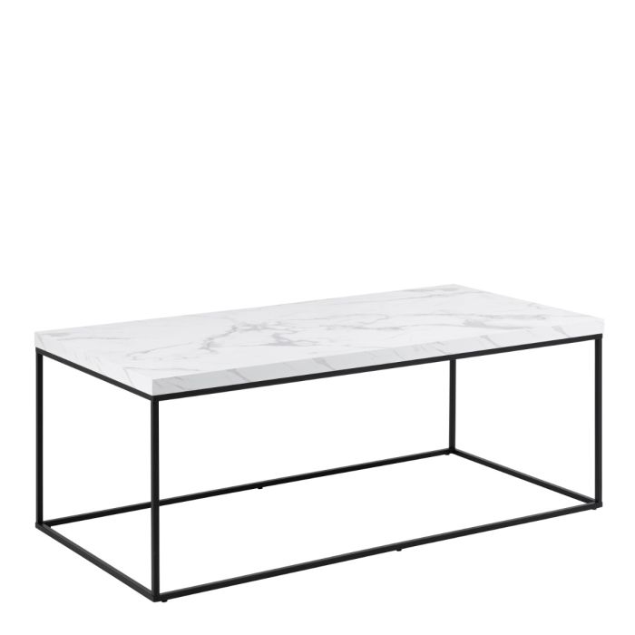 white marble effect coffee table