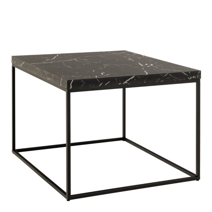 black marble effect coffee table side view