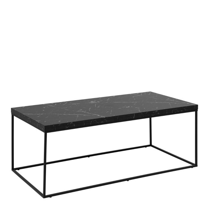 black marble effect coffee table