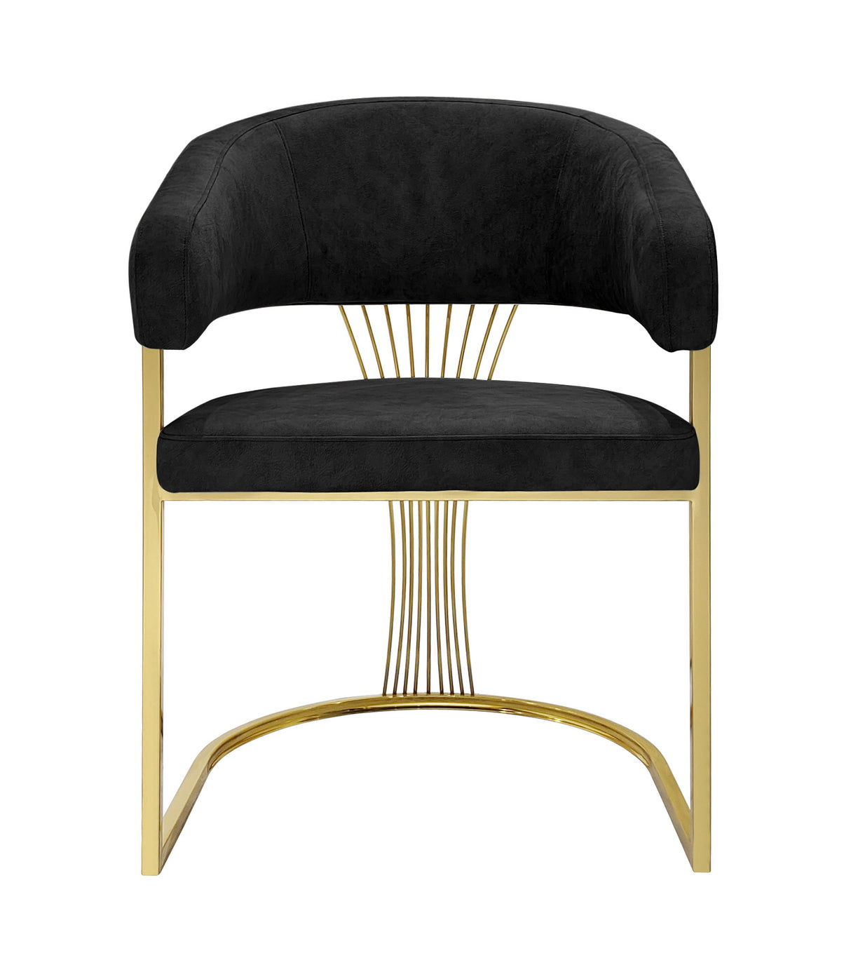 Casablanca Velvet Gold Dining Chair