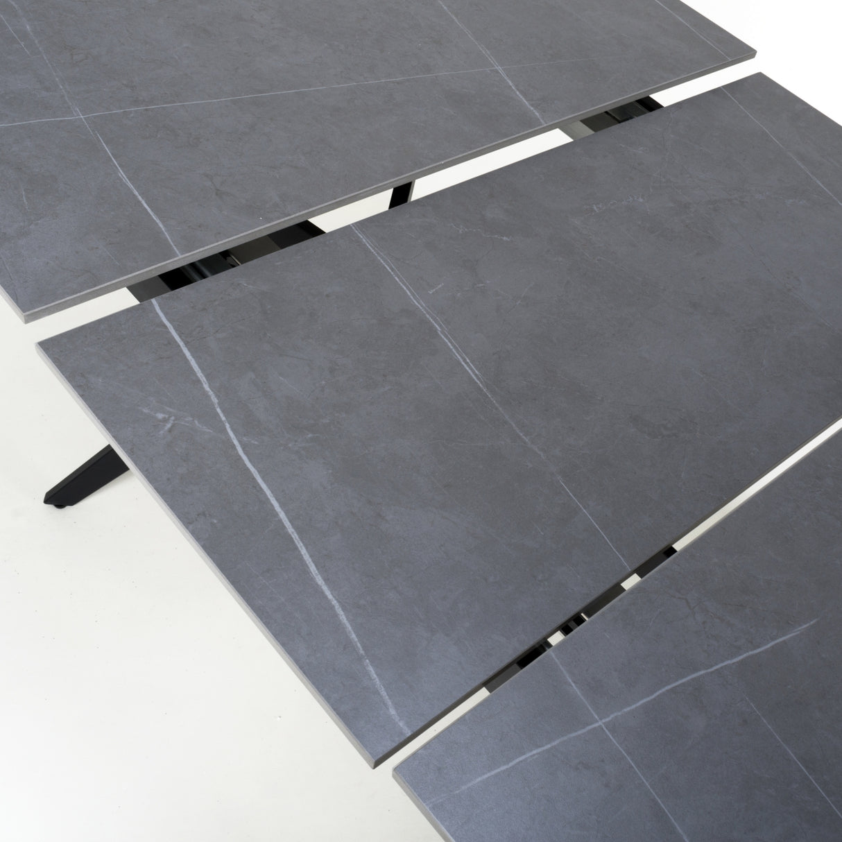 Rocco Grey Extendable Sintered Stone Dining Table - 1.4m/1.8M