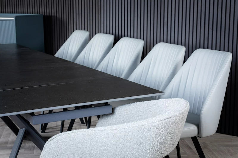 Phoenix Extendable Dining Table (Dark Grey) - 1.8M/2.8M