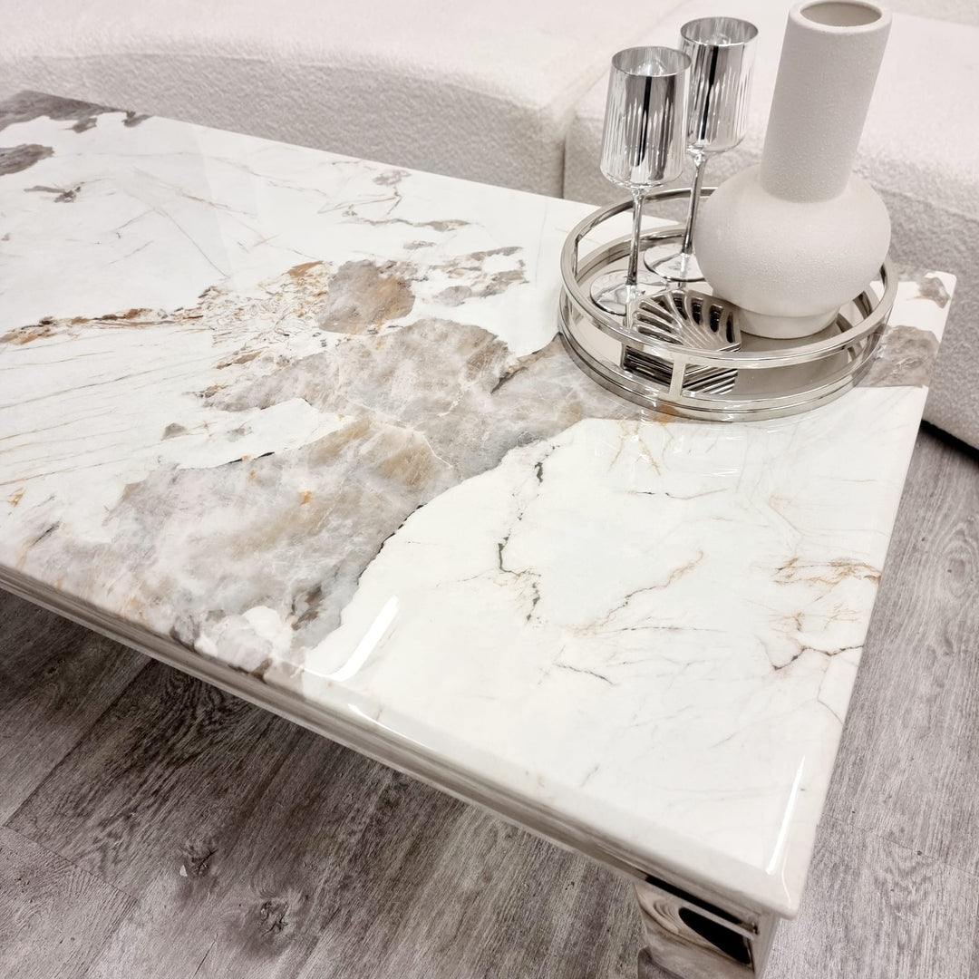 Louis Marble Coffee Table 1.3m