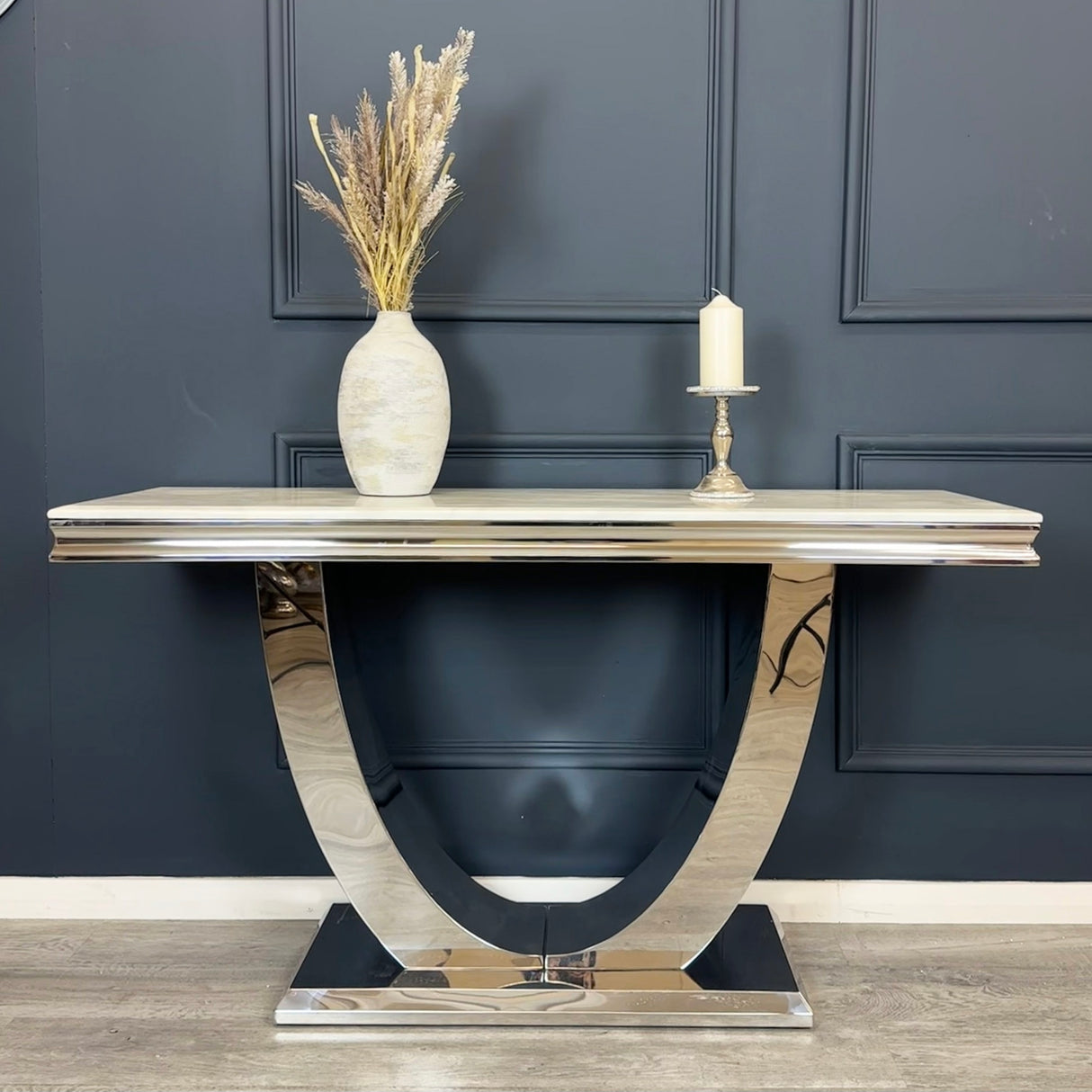Arial Marble Console Table 1.4M