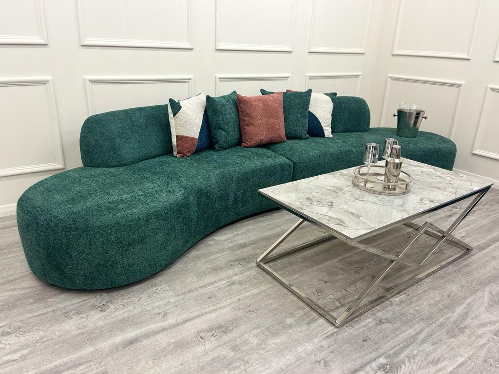 Miami Curved Cinema Boucle Sofa