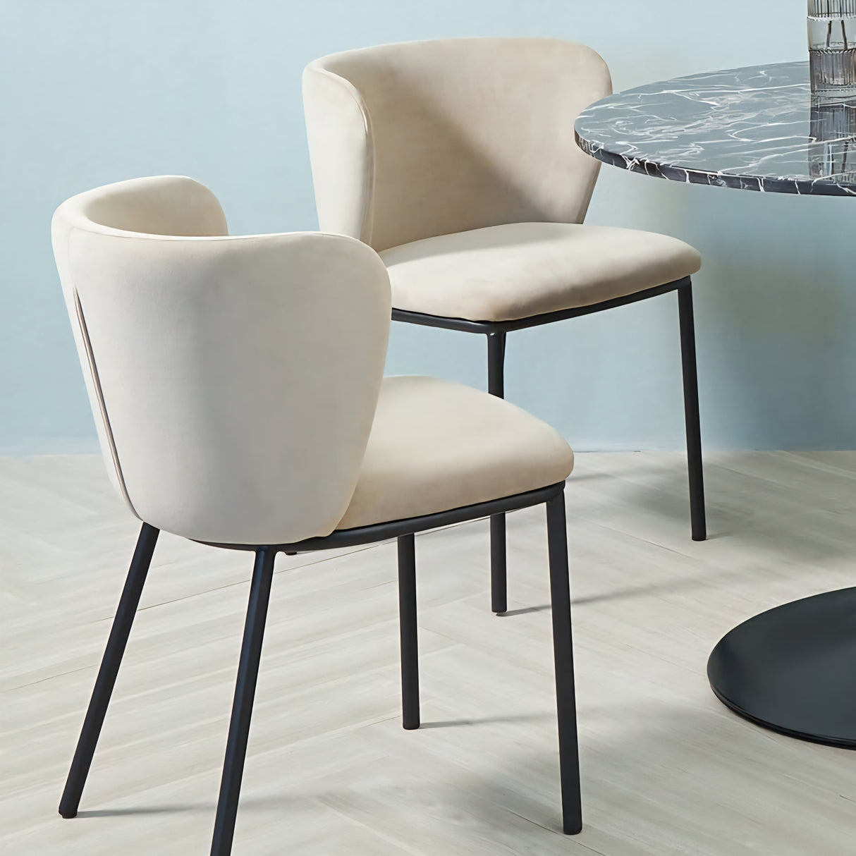 Mandy Velvet Dining Chair (Set Of 2)
