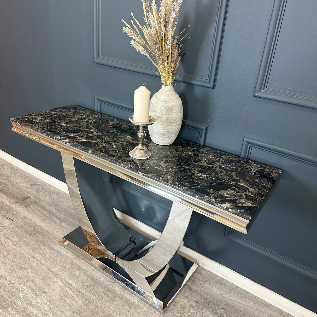 Arial Marble Console Table 1.4M