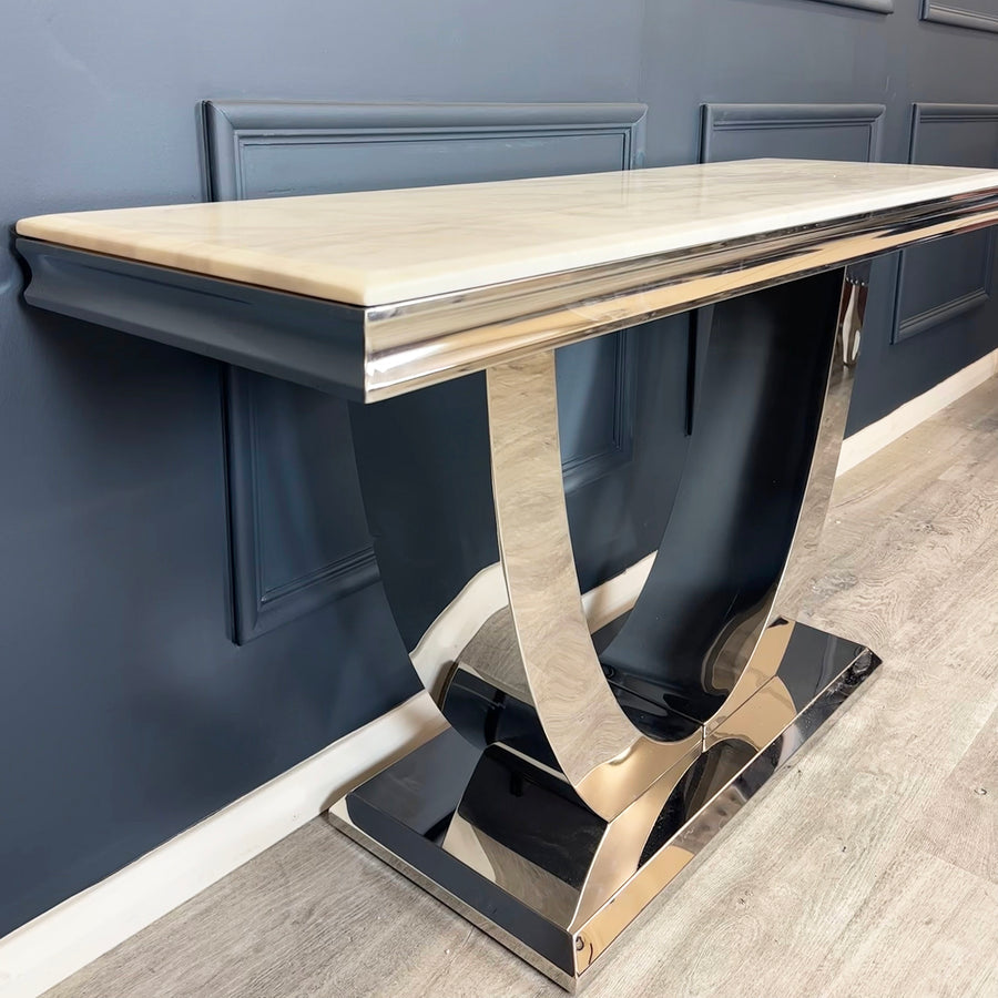 Arial Marble Console Table 1.4M
