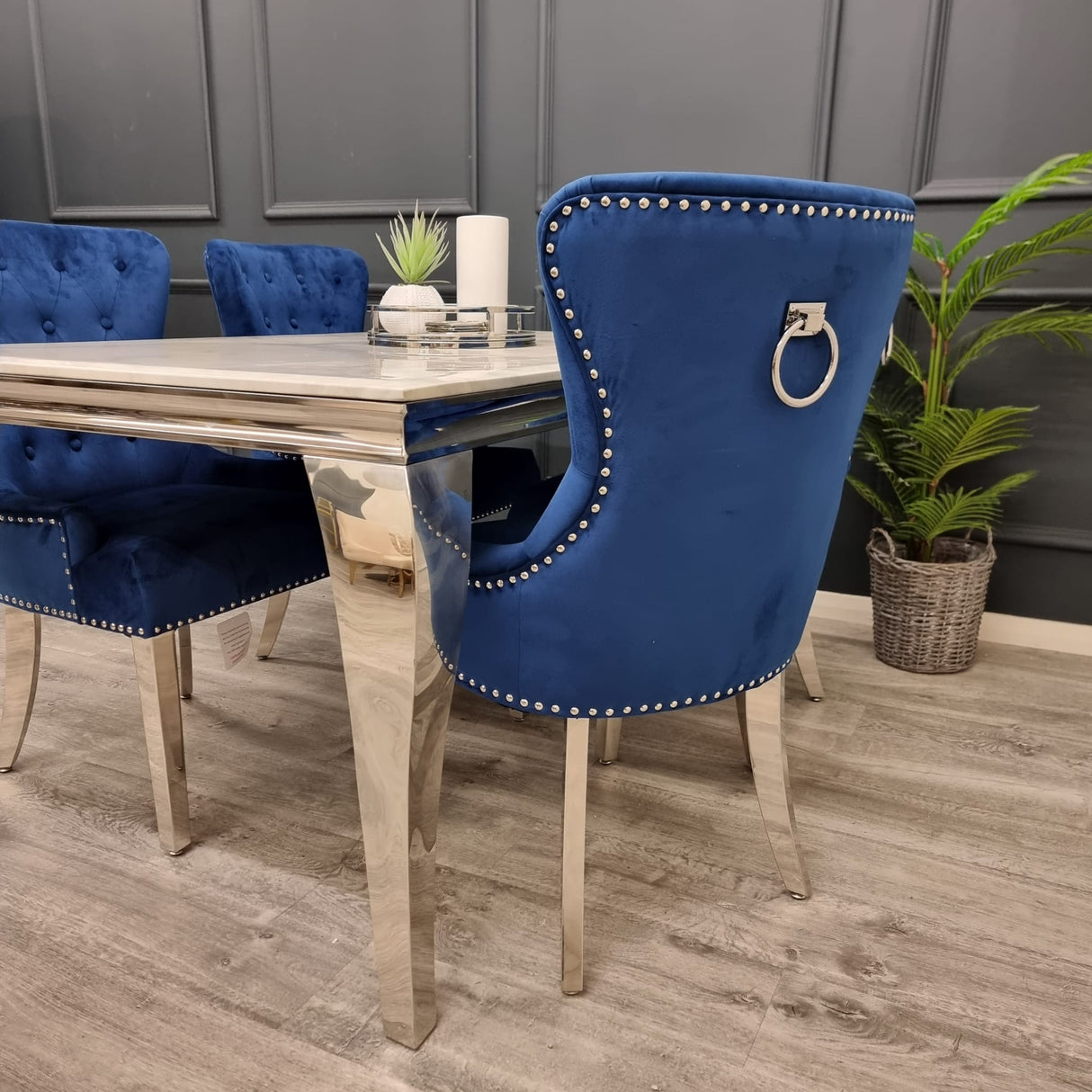 Megan Ring Knocker Velvet Dining Chair