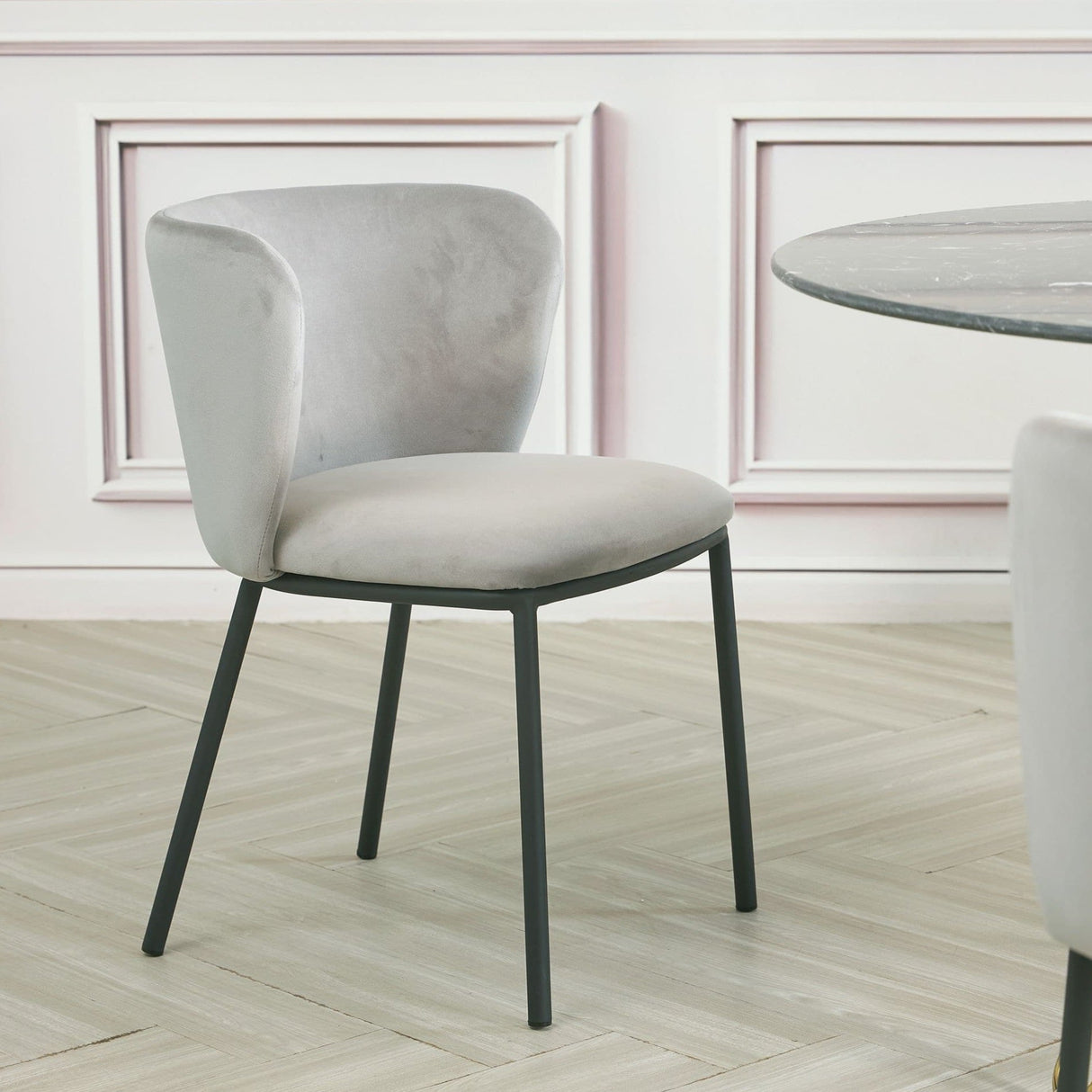 Mandy Velvet Dining Chair (Set Of 2)