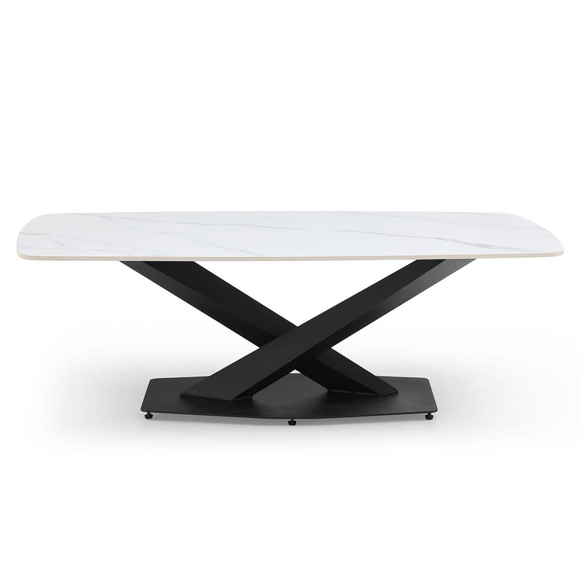Leno White Sintered Stone Coffee Table