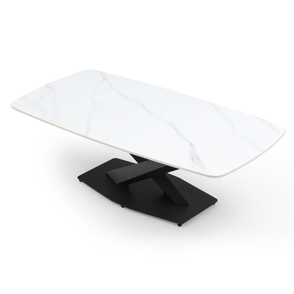 Leno White Sintered Stone Coffee Table