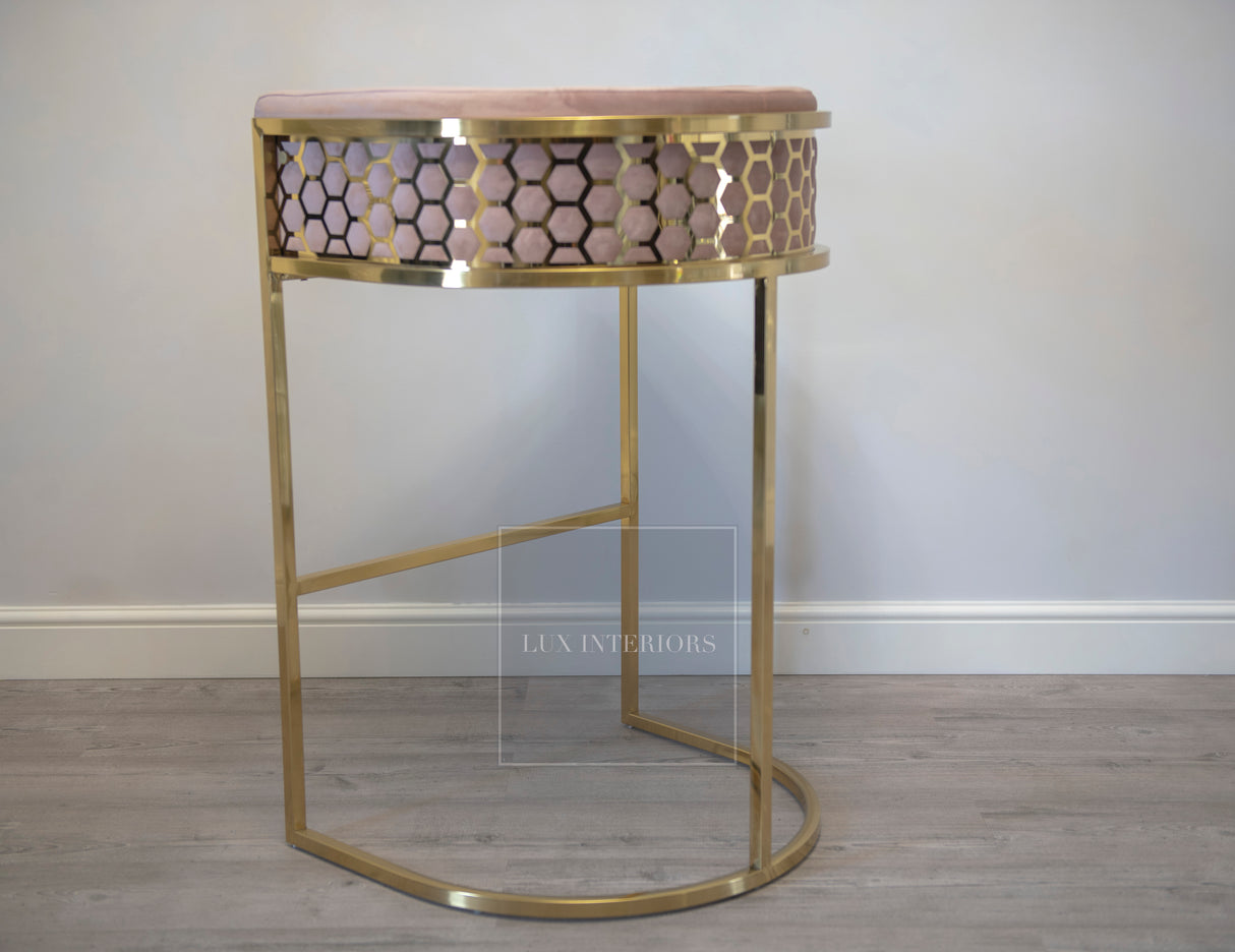 Roma Pink Bar Stool