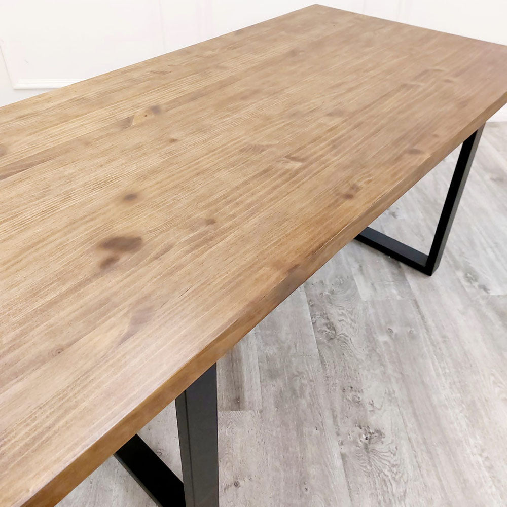 Freya Dining Table 1.8m - Dark Pine