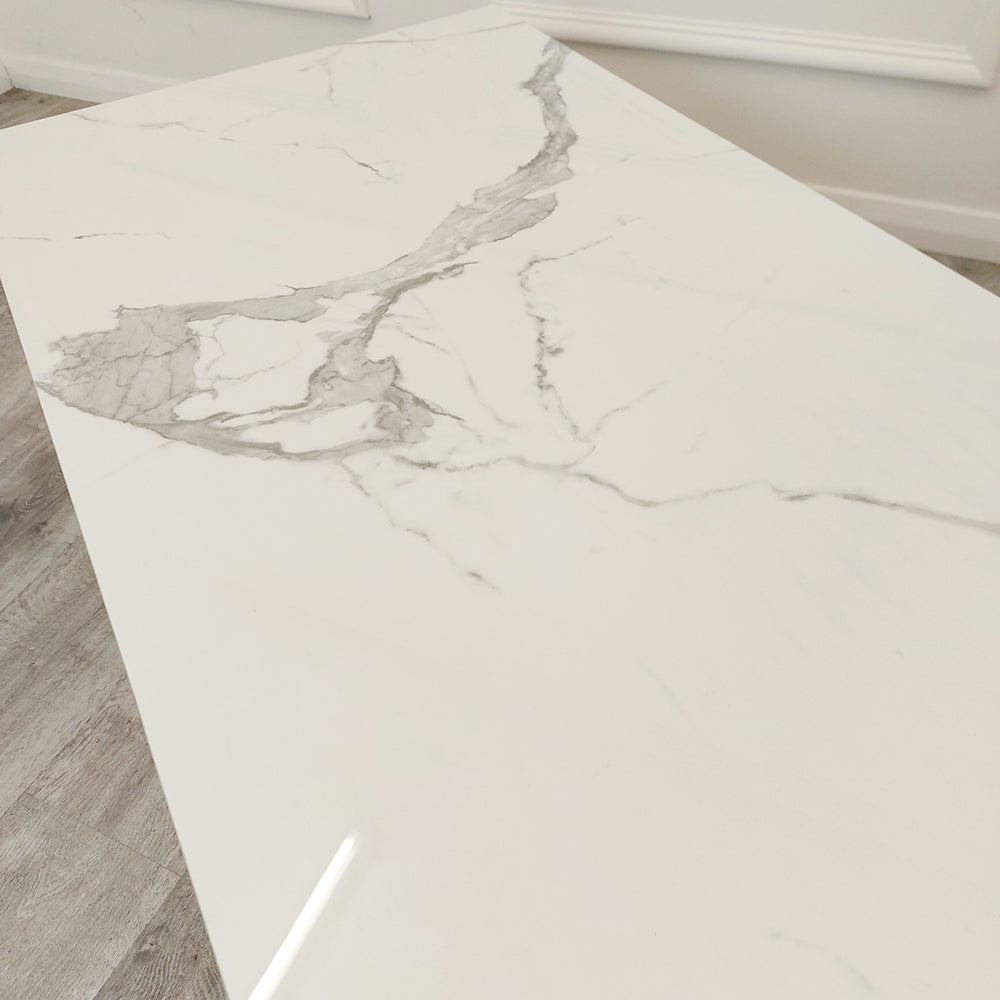 Geo Gold Coffee Table With Sintered Stone Top