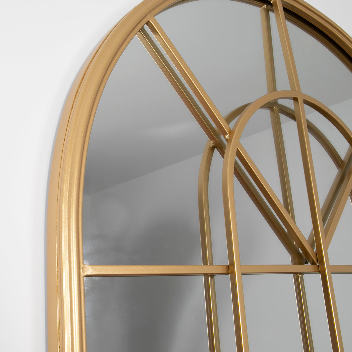 Lisbon Arched Window Mirror - Gold