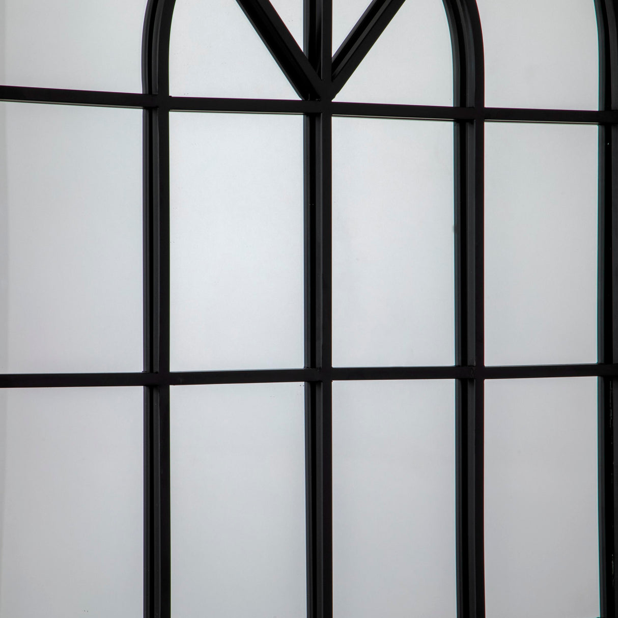 Lisbon Arched Window Mirror - Black
