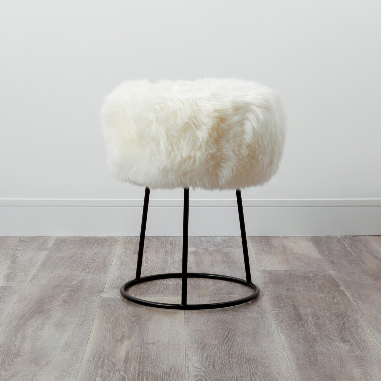 Royal Natural Sheepskin Stool