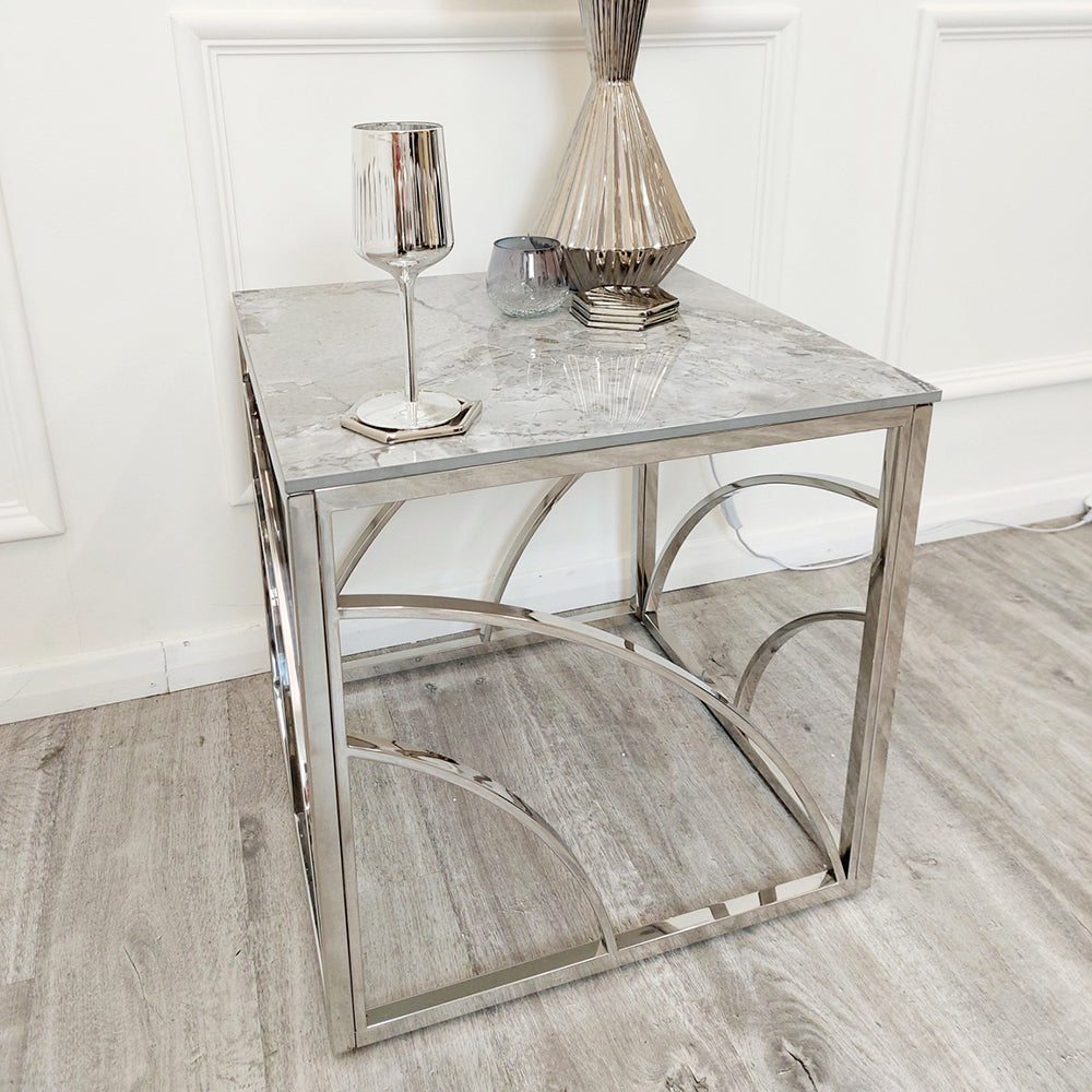 Stella Side Table With Sintered Stone Top