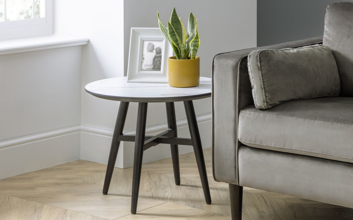 Firenze Marble Effect Side Table