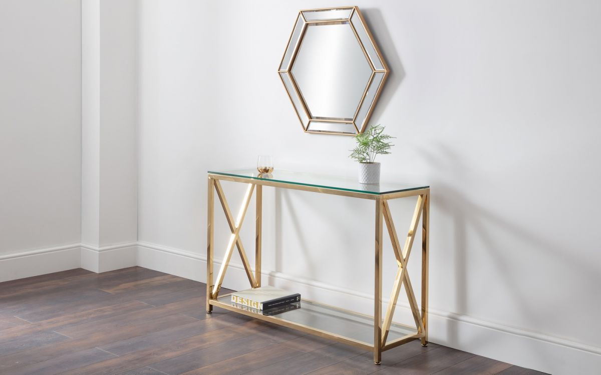 Miami Gold Console Table