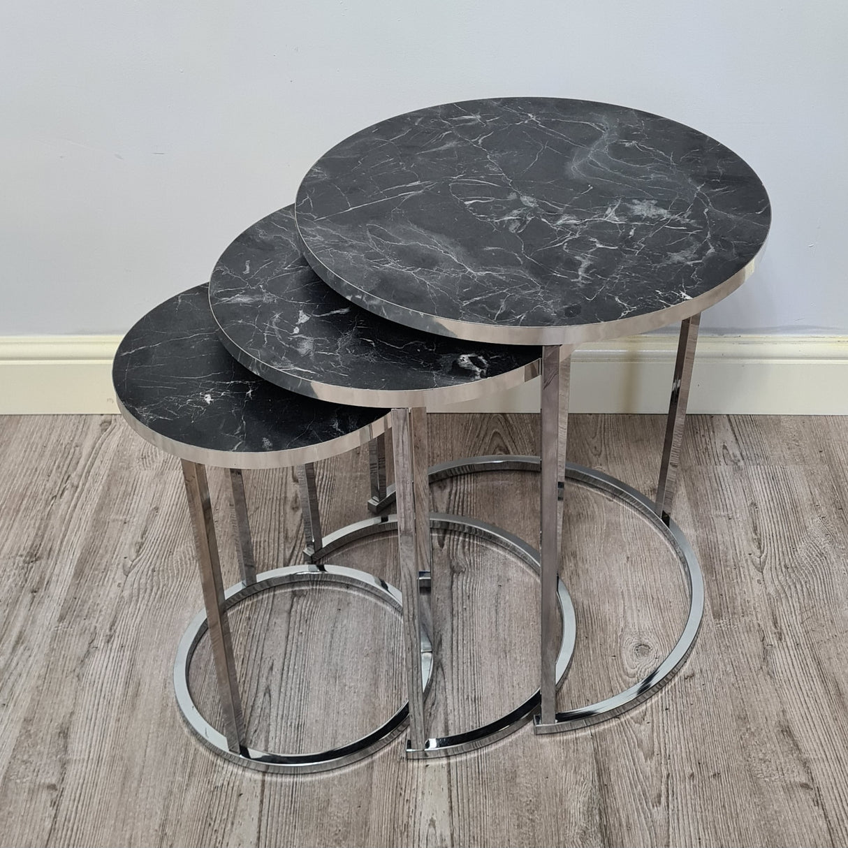 Lisbon Silver Side Tables