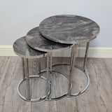 Lisbon Silver Side Tables