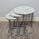 Lisbon Silver Side Tables