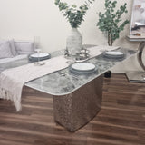 Roma Dining Table With Marble Top