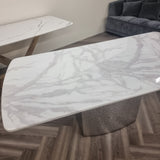 Roma Dining Table With Marble Top