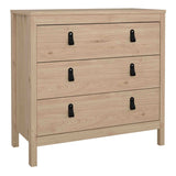 Barcelona Chest Of 3 Drawers in Jackson Hickory Oak