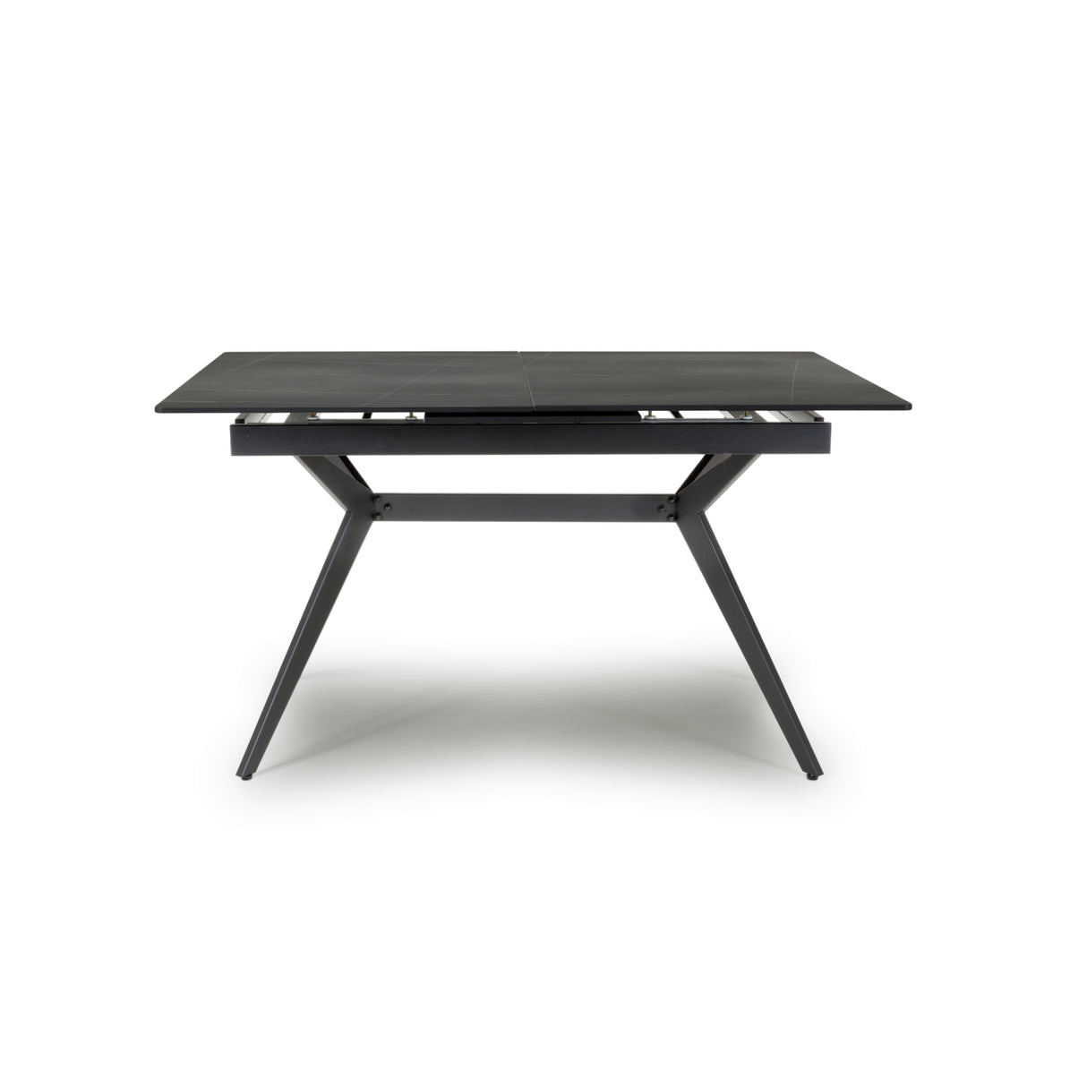 Rocco Black Extendable Sintered Stone Dining Table - 1.4m/1.8M