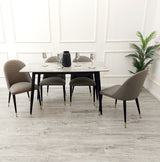 Titus 1.4m Dining Table + Alba Chairs