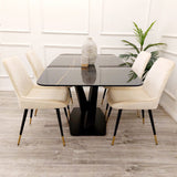 Apollo Dining Table 1.6m + Luna Chairs