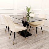 Apollo Dining Table 1.6m + Luna Chairs