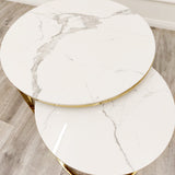 Cato Set Of 2 Gold Coffee Tables