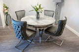 1.3m Round Louis Dining Table + Chairs