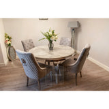 1.3m Round Louis Dining Table + Chairs